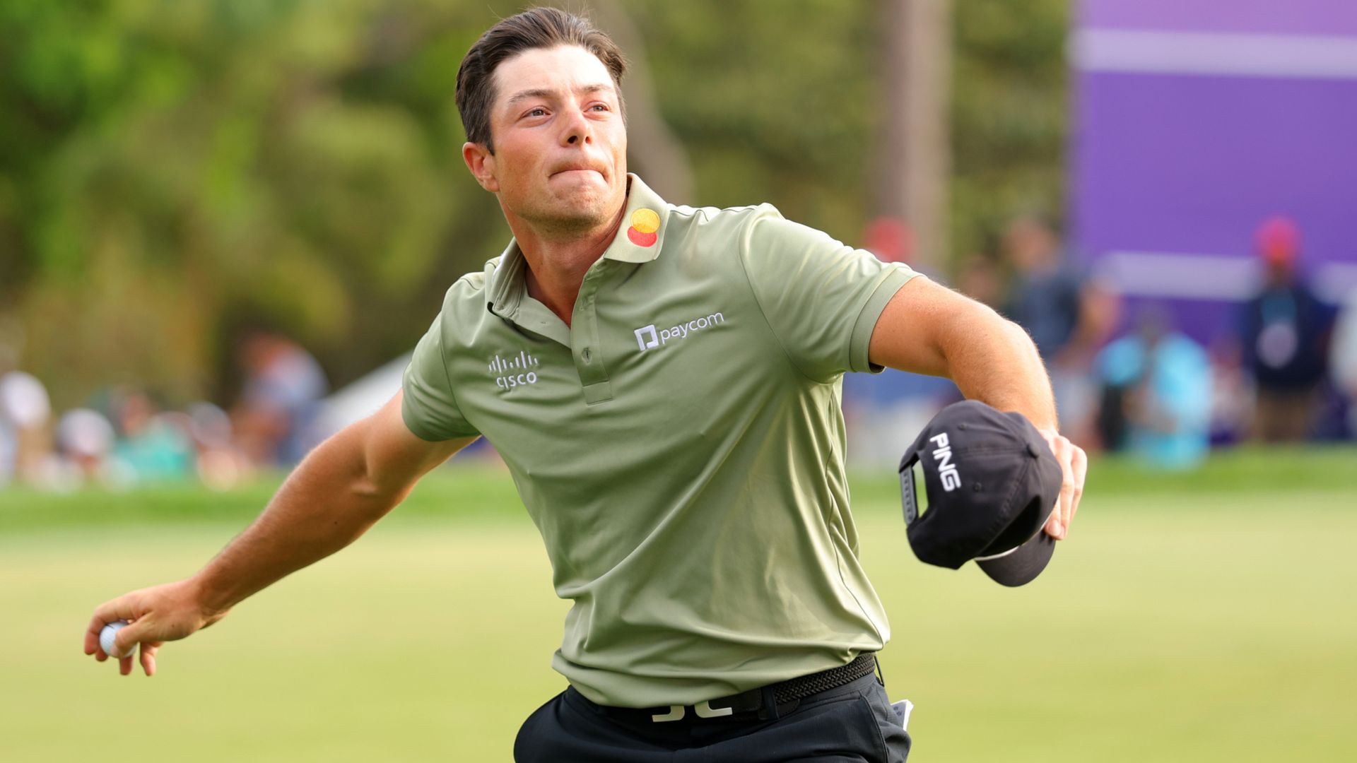 Valspar Championship: Viktor Hovland seals sensational stunning comeback victory to edge out Justin Thomas