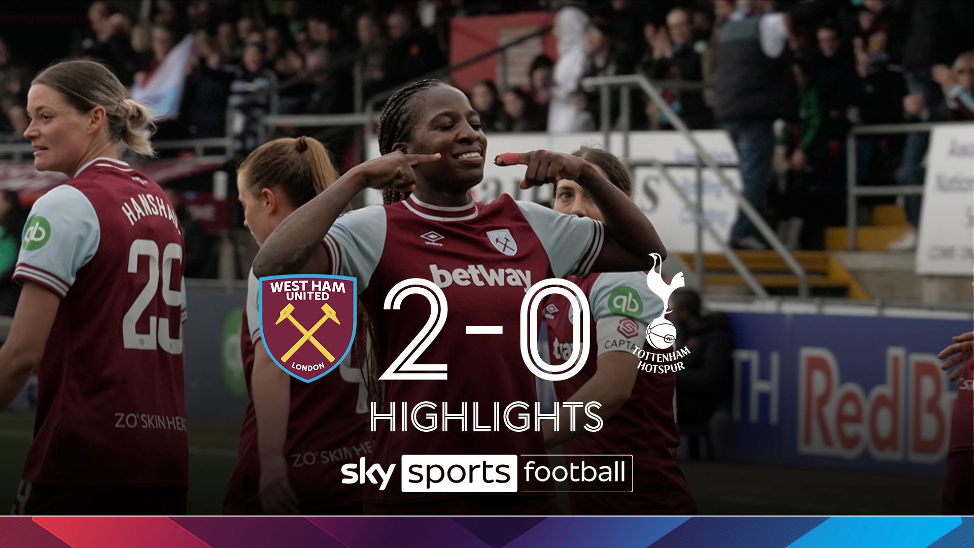 West Ham 2-0 Tottenham | WSL highlights