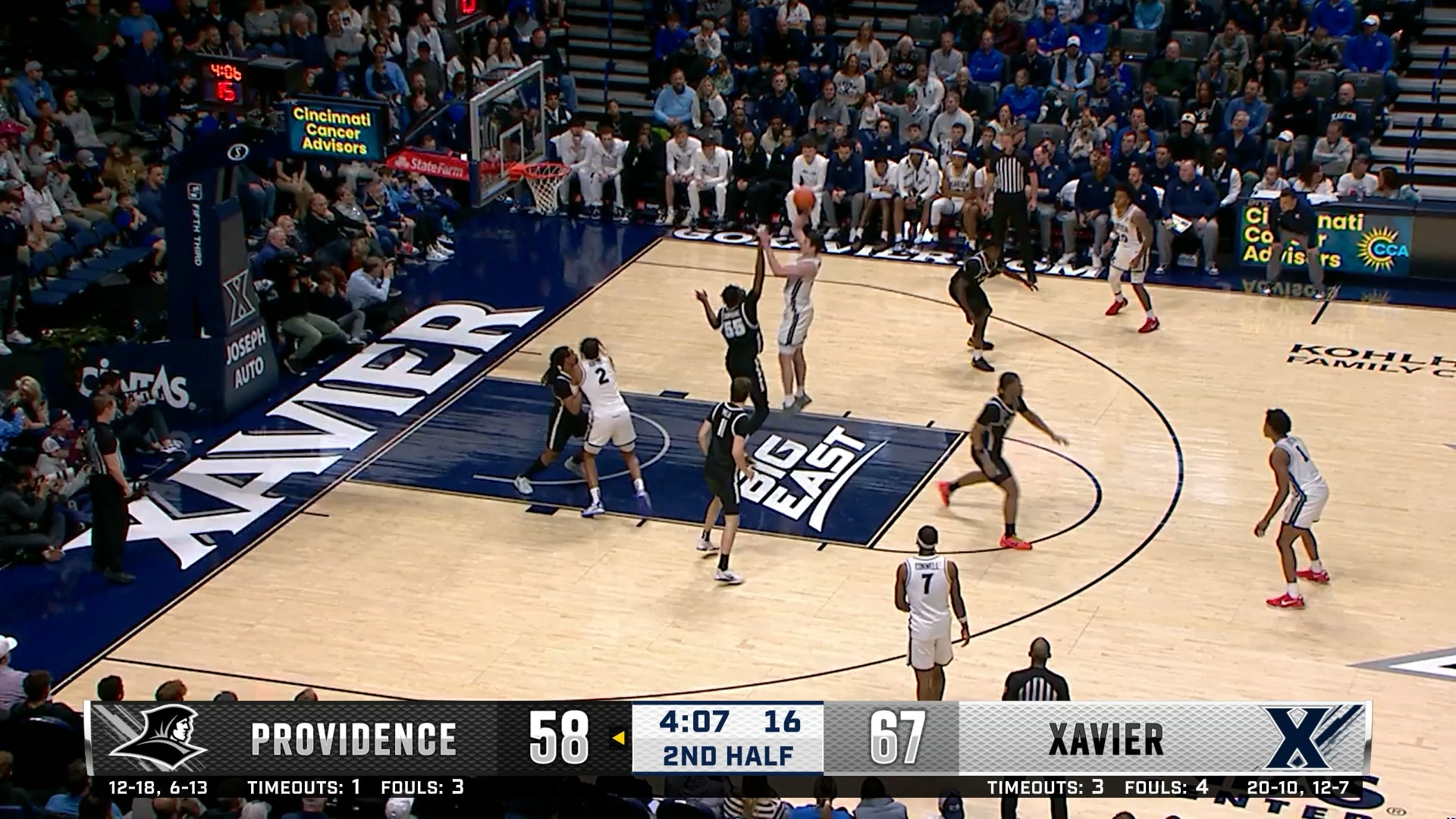 Zach Freemantle sinks floater to help Xavier defeat Providence